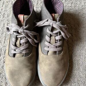 Ben Sherman Gray and Brown High-Top Sneakers